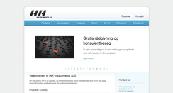 Desktop Screenshot of hhinstruments.dk